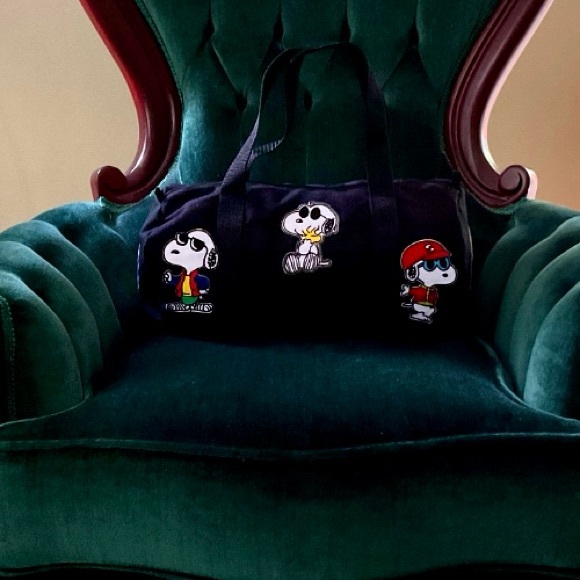 One of A Kind Cartoon Themed Full Zippered Wrist Carry Bag  With Pockets - Picture 10 of 10